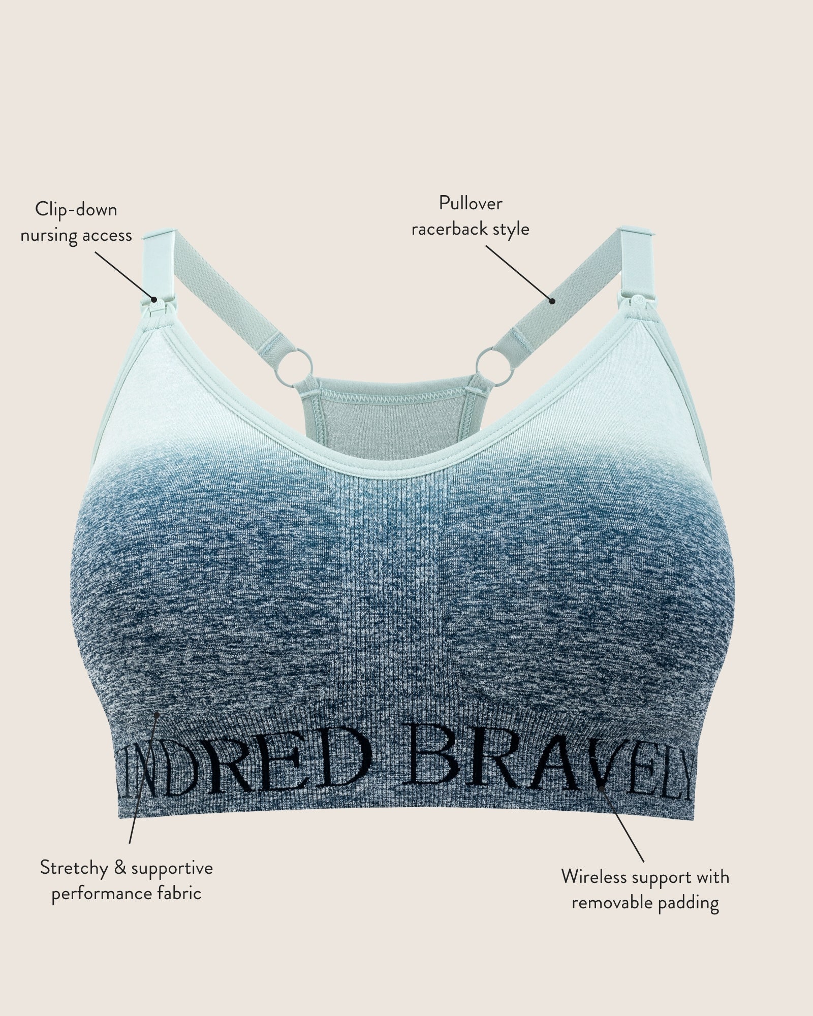 Sublime® Nursing Sports Bra | Black - Image 10